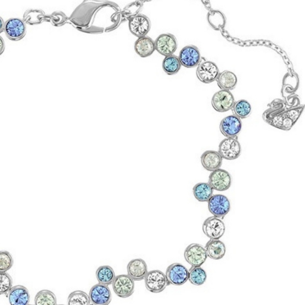 Swarovsky Fidelity Blue and Clear Bracelet - Picture 5 of 5
